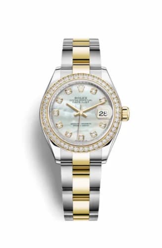 Rolex Lady-Datejust 28 Rolesor Yellow Diamond / Oyster / MOP 279383rbr-0020 — фото часов Rolex Lady-Datejust 28 Rolesor Yellow Diamond / Oyster / MOP 279383rbr-0020 — фото часов