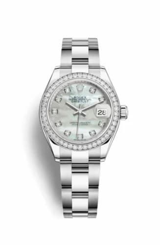 Rolex Lady-Datejust 28 Stainless Steel / Diamond / MOP / Oyster 279384rbr-0012 — фото часов Rolex Lady-Datejust 28 Stainless Steel / Diamond / MOP / Oyster 279384rbr-0012 — фото часов
