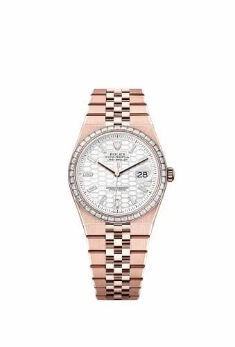 Rolex Land-Dweller 36 Everose - Baguette / White / Flat Jubilee 127285TBR-0002