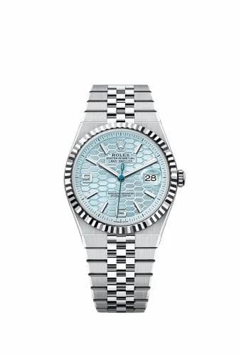 Rolex Land-Dweller 40 Platinum / Ice Blue / Flat Jubilee 127336-0001