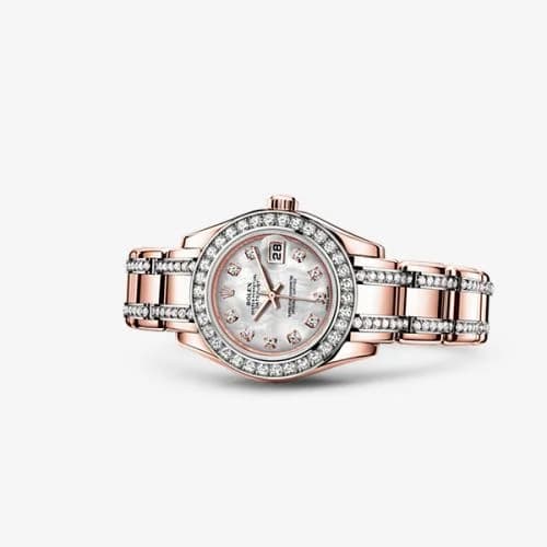 Rolex Datejust Pearlmaster 29 Everose Diamond Mother of Pearl Diamond 80285-0023 — фото часов Rolex Datejust Pearlmaster 29 Everose Diamond Mother of Pearl Diamond 80285-0023 — фото часов
