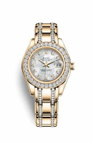 Rolex Datejust Pearlmaster 29 Yellow Gold Diamond Mother of Pearl Diamond 80298-0067 — фото часов Rolex Datejust Pearlmaster 29 Yellow Gold Diamond Mother of Pearl Diamond 80298-0067 — фото часов