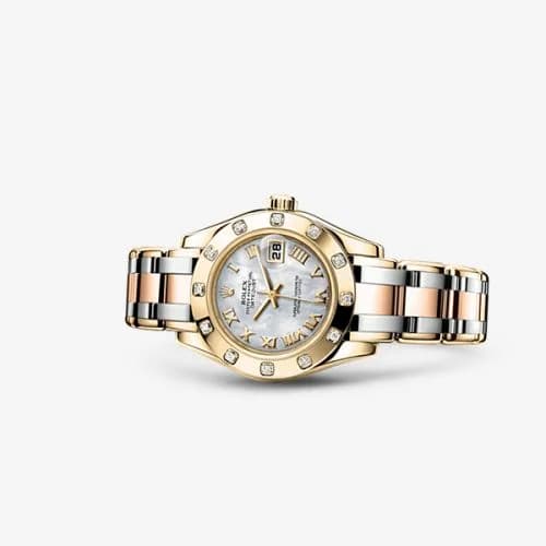Rolex Datejust Pearlmaster 29 Tridor 12 Diamond Mother of Pearl Roman 80318-0056 — фото часов Rolex Datejust Pearlmaster 29 Tridor 12 Diamond Mother of Pearl Roman 80318-0056 — фото часов