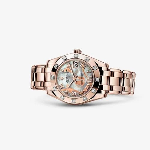 Rolex Datejust Pearlmaster 34 Everose 12 Diamond White Goldust Dream 81315-0011 — фото часов Rolex Datejust Pearlmaster 34 Everose 12 Diamond White Goldust Dream 81315-0011 — фото часов