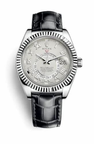 Rolex Sky-Dweller White Gold / Ivory / Alligator 326139-0004 — фото часов Rolex Sky-Dweller White Gold / Ivory / Alligator 326139-0004 — фото часов