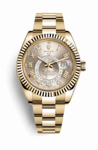 Rolex Sky-Dweller Yellow Gold / Silver Roman 326938-0001 — фото часов Rolex Sky-Dweller Yellow Gold / Silver Roman 326938-0001 — фото часов