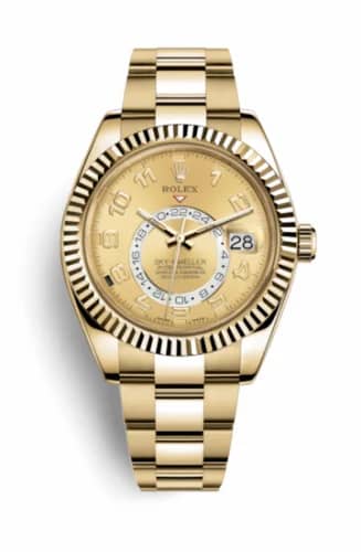 Rolex Sky-Dweller Yellow Gold / Champagne Arabic 326938-0002