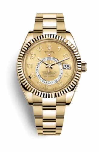 Rolex Sky-Dweller Yellow Gold / Champagne Arabic 326938-0002 — фото часов Rolex Sky-Dweller Yellow Gold / Champagne Arabic 326938-0002 — фото часов