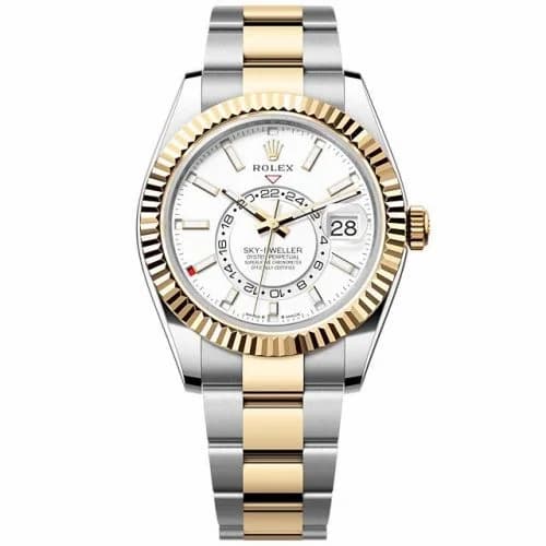 Rolex Sky-Dweller Stainless Steel - Yellow Gold / White / Oyster 336933-0005 — фото часов Rolex Sky-Dweller Stainless Steel - Yellow Gold / White / Oyster 336933-0005 — фото часов