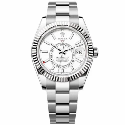 Rolex Sky-Dweller Stainless Steel - White Gold / White / Oyster 336934-0003 — фото часов Rolex Sky-Dweller Stainless Steel - White Gold / White / Oyster 336934-0003 — фото часов