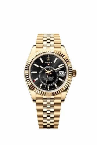 Rolex Sky-Dweller Yellow Gold / Black / Jubilee 336938-0005 — фото часов Rolex Sky-Dweller Yellow Gold / Black / Jubilee 336938-0005 — фото часов