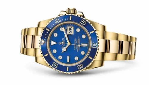 Rolex Submariner Date Yellow Gold / Blue-Diamond 116618lb-0002 — фото часов Rolex Submariner Date Yellow Gold / Blue-Diamond 116618lb-0002 — фото часов