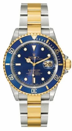 Rolex Submariner Date 16613 Blue Tritium 16613 Blue SuperLuminova — фото часов Rolex Submariner Date 16613 Blue Tritium 16613 Blue SuperLuminova — фото часов