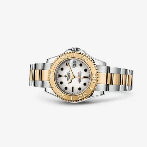 Rolex Yacht-Master 35 Rolesor White 168623-0016 — фото часов Rolex Yacht-Master 35 Rolesor White 168623-0016 — фото часов
