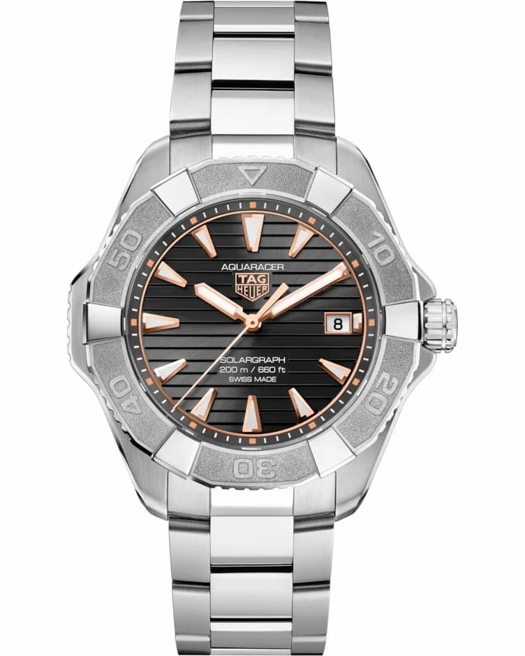 TAG Heuer Aquaracer Professional 200 Solargraph 40 Titanium / Grey / Bracelet WBP1190.BZ0003