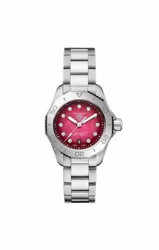 TAG Heuer Aquaracer Professional 200 Automatic 30 Stainless Steel / Red MOP WBP2414.BA0622