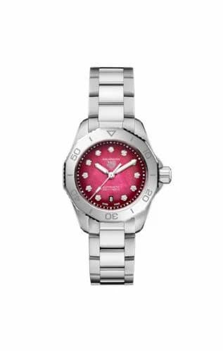 TAG Heuer Aquaracer Professional 200 Automatic 30 Stainless Steel / Red MOP WBP2414.BA0625