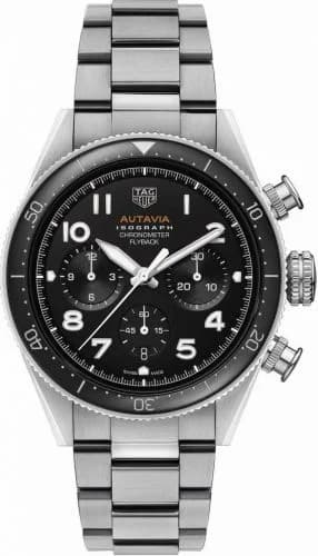 TAG Heuer Autavia Heuer 02 Isograph Stainless Steel / Black / Bracelet CBE5113.BA0650