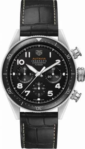 TAG Heuer Autavia Heuer 02 Isograph Stainless Steel / Black / Strap CBE5113.FC8279