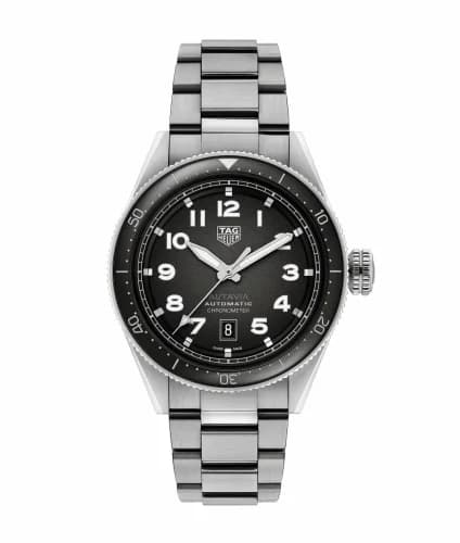 TAG Heuer Autavia Calibre 5 Stainless Steel / Black / Bracelet WBE5114.EB0173