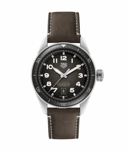 TAG Heuer Autavia Calibre 5 Stainless Steel / Black / Leather WBE5114.FC8266