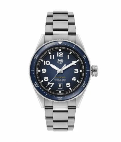 TAG Heuer Autavia Calibre 5 Stainless Steel / Blue / Bracelet WBE5116.EB0173