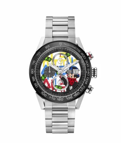 TAG Heuer Carrera Calibre Heuer 01 43 Stainless Steel / Black Ceramic / Alec Monopoly CAR201AA.BA0714