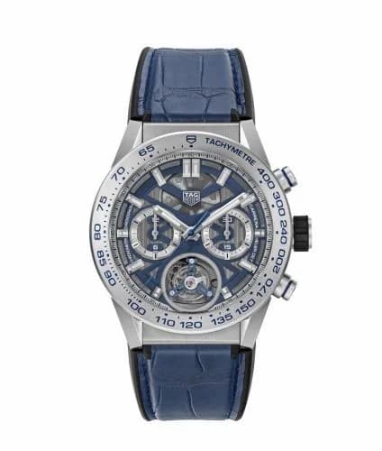 TAG Heuer Carrera Calibre Heuer 02T 45 Chronograph Tourbillon Titanium / Japan CAR5A8H.FC6448