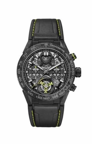 TAG Heuer Carrera Calibre Heuer 02T 45 Chronograph Tourbillon Titanium / Carbon / Nanograph CAR5A8K.FT6172