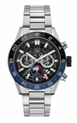 TAG Heuer Carrera Calibre Heuer 02 GMT Stainless Steel / Skeleton / Bracelet CBG2A1Z.BA0658