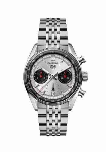 TAG Heuer Carrera Chronograph Glass Box Stainless Steel / Panda / Bracelet CBS2216.BA0048