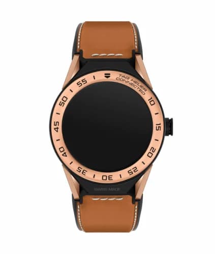 TAG Heuer Carrera Connected Modular 45 Black Titanium / Rose Gold / Brown Calf SBF8A5000.32FT6110 — фото часов TAG Heuer Carrera Connected Modular 45 Black Titanium / Rose Gold / Brown Calf SBF8A5000.32FT6110 — фото часов