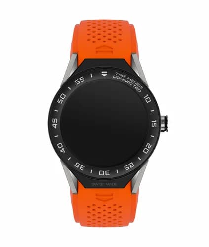 TAG Heuer Carrera Connected Modular 45 Titanium / Ceramic / Orange Rubber SBF8A8001.11FT6081 — фото часов TAG Heuer Carrera Connected Modular 45 Titanium / Ceramic / Orange Rubber SBF8A8001.11FT6081 — фото часов