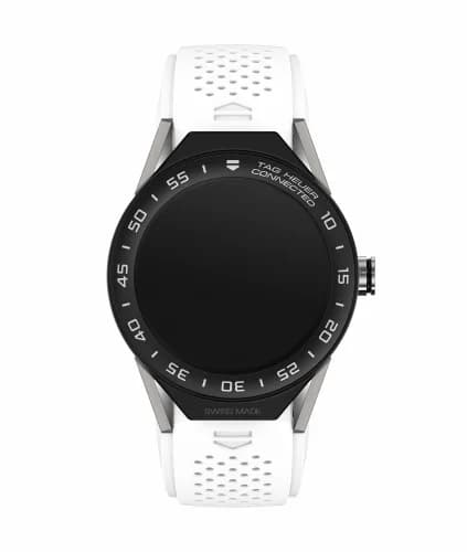 TAG Heuer Carrera Connected Modular 45 Titanium / Ceramic / White Rubber SBF8A8001.11FT6103 — фото часов TAG Heuer Carrera Connected Modular 45 Titanium / Ceramic / White Rubber SBF8A8001.11FT6103 — фото часов