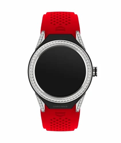 TAG Heuer Carrera Connected Modular 45 Titanium / Diamond Lugs / Diamond / Red Rubber SBF8A8011.61FT6080 — фото часов TAG Heuer Carrera Connected Modular 45 Titanium / Diamond Lugs / Diamond / Red Rubber SBF8A8011.61FT6080 — фото часов