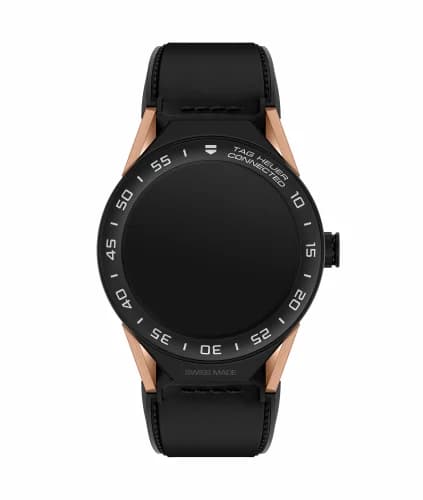 TAG Heuer Carrera Connected Modular 45 Black Titanium / Rose Gold / Ceramic / Black Calf SBF8A8013.32FT6079 — фото часов TAG Heuer Carrera Connected Modular 45 Black Titanium / Rose Gold / Ceramic / Black Calf SBF8A8013.32FT6079 — фото часов