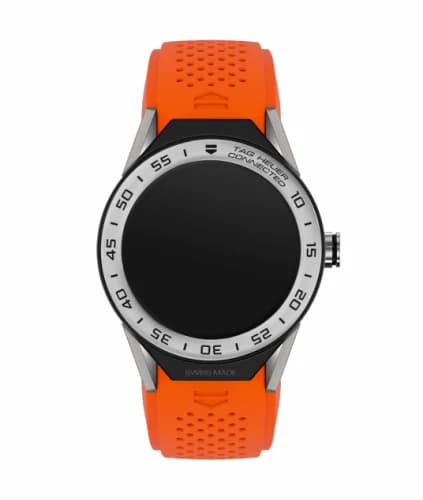 TAG Heuer Carrera Connected Modular 45 Titanium / Stainless Steel / Orange Rubber SBF8A8014.11FT6081 — фото часов TAG Heuer Carrera Connected Modular 45 Titanium / Stainless Steel / Orange Rubber SBF8A8014.11FT6081 — фото часов