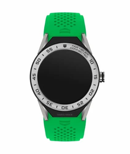 TAG Heuer Carrera Connected Modular 45 Titanium / Stainless Steel / Green Rubber SBF8A8014.11FT6083 — фото часов TAG Heuer Carrera Connected Modular 45 Titanium / Stainless Steel / Green Rubber SBF8A8014.11FT6083 — фото часов