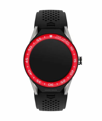 TAG Heuer Carrera Connected Modular 45 Titanium / Red Aluminum / Black Rubber SBF8A8015.11FT6076 — фото часов TAG Heuer Carrera Connected Modular 45 Titanium / Red Aluminum / Black Rubber SBF8A8015.11FT6076 — фото часов