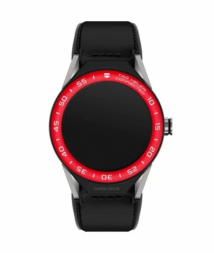 TAG Heuer Carrera Connected Modular 45 Titanium / Red Aluminum / Black Calf SBF8A8015.11FT6079 — фото часов TAG Heuer Carrera Connected Modular 45 Titanium / Red Aluminum / Black Calf SBF8A8015.11FT6079 — фото часов