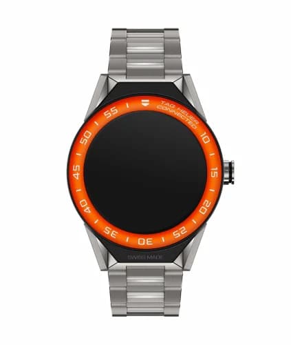 TAG Heuer Carrera Connected Modular 45 Titanium / Orange Aluminum / Bracelet SBF8A8016.10BF0608 — фото часов TAG Heuer Carrera Connected Modular 45 Titanium / Orange Aluminum / Bracelet SBF8A8016.10BF0608 — фото часов