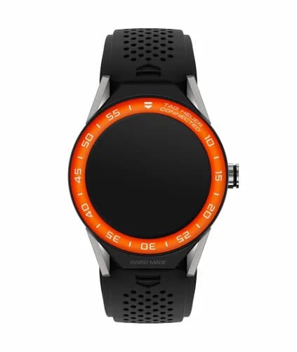 TAG Heuer Carrera Connected Modular 45 Titanium / Orange Aluminum / Black Rubber SBF8A8016.11FT6076 — фото часов TAG Heuer Carrera Connected Modular 45 Titanium / Orange Aluminum / Black Rubber SBF8A8016.11FT6076 — фото часов