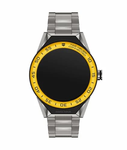 TAG Heuer Carrera Connected Modular 45 Titanium / Yellow Aluminum / Bracelet SBF8A8017.10BF0608 — фото часов TAG Heuer Carrera Connected Modular 45 Titanium / Yellow Aluminum / Bracelet SBF8A8017.10BF0608 — фото часов