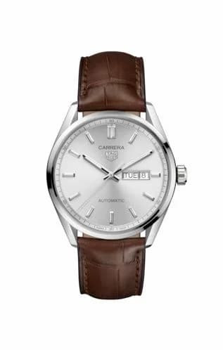 TAG Heuer Carrera Automatic Stainless Steel / Silver / Alligator WBN2011.FC6484