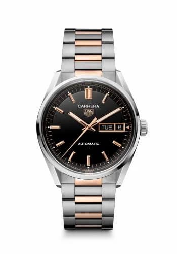 TAG Heuer Carrera Day Date Stainless Steel - Red Gold / Black / Bracelet WDA2111.BD0001
