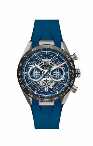 TAG Heuer Carrera Chronograph Extreme Sport Titanium - Ceramic / Blue / Rubber CBU2081.FT6274