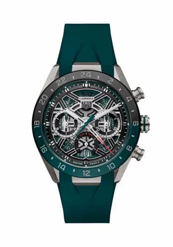 TAG Heuer Carrera Chronograph Extreme Sport twin-Time Titanium - Ceramic / Black / Rubber CBU2084.FT6297