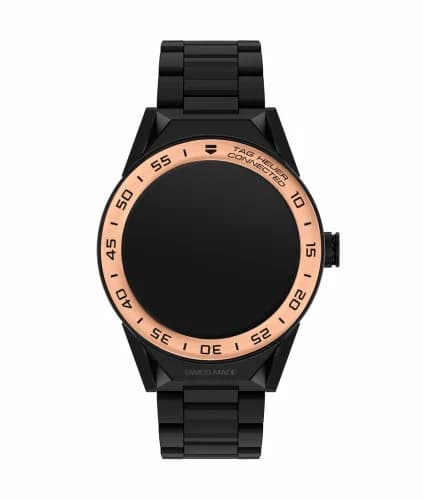 TAG Heuer Carrera Connected Modular 45 Black Titanium / Rose Gold / Ceramic Bracelet SBF8A5000.80BH0933 — фото часов TAG Heuer Carrera Connected Modular 45 Black Titanium / Rose Gold / Ceramic Bracelet SBF8A5000.80BH0933 — фото часов