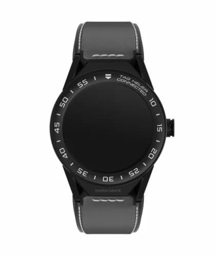 TAG Heuer Carrera Connected Modular 45 Black Titanium / Ceramic / Grey Calfskin SBF8A8013.82FT6104