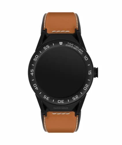 TAG Heuer Carrera Connected Modular 45 Black Titanium / Ceramic / Brown Leather SBF8A8013.82FT6110
